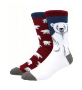 Veselé ponožky unisize 38 - 46 lední medvěd