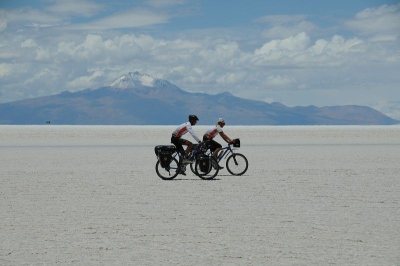 Jihoamerické altiplano bylo jedno z nejhezčích míst, které jsme projeli - největší solná pláň světa Salar de Uyuni ve výšce 3650 m