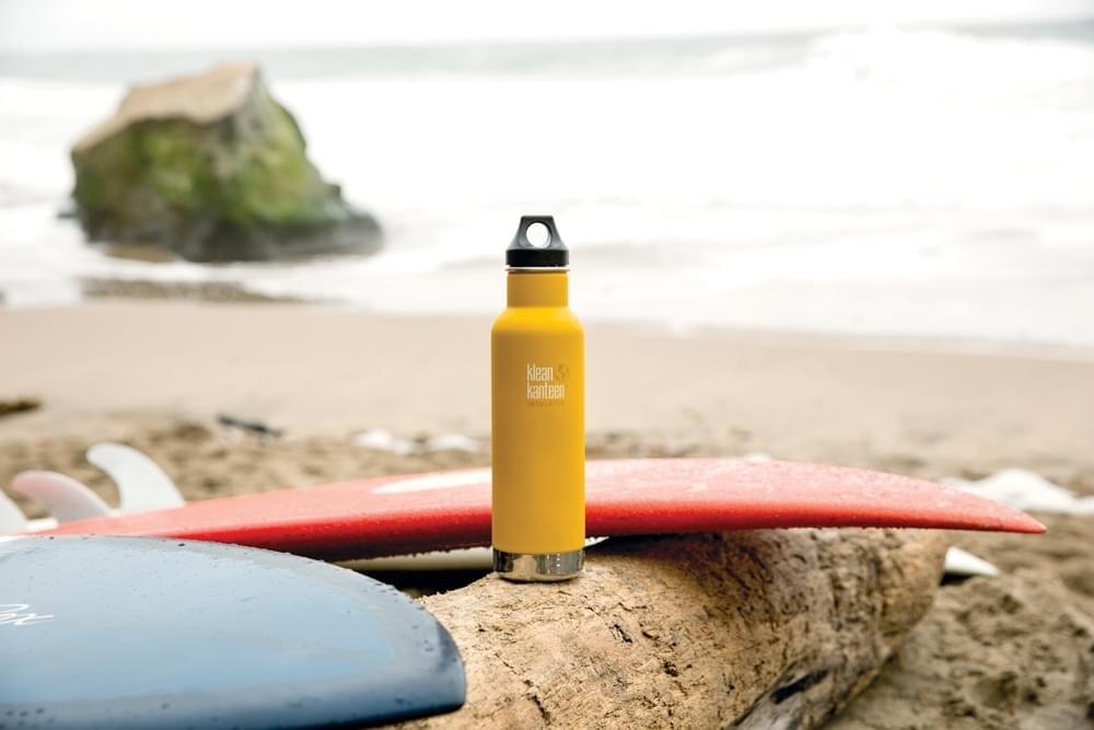 KLEAN KANTEEN Classic Insulated - nerezová termoláhev do koše na kolo lemon curry