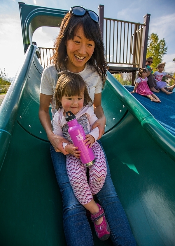 KLEAN KANTEEN Classic Insulated - nerezová termoláhev do koše na kolo lemon curry