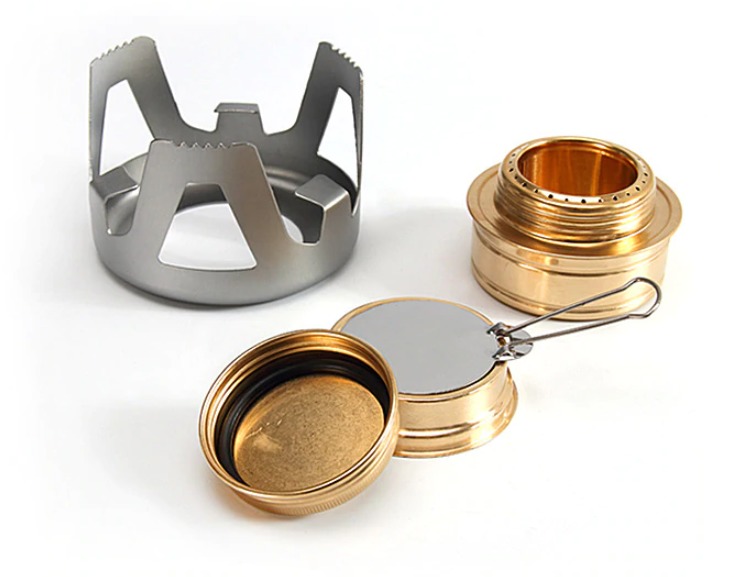 Lihový vařič na tekutý líh s podstavcem