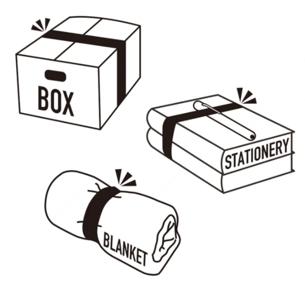 Pružné stahovací pásky 3 ks barevné