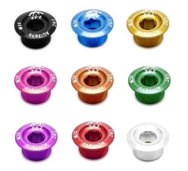 Eloxované hliníkové pojistné šrouby do klik Shimano Hollowtech