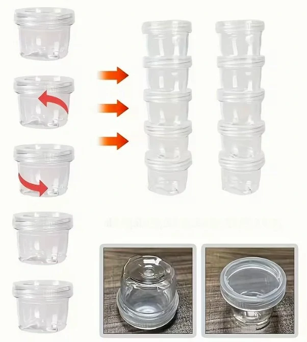 Cestovní sada spojených nádobek na koření