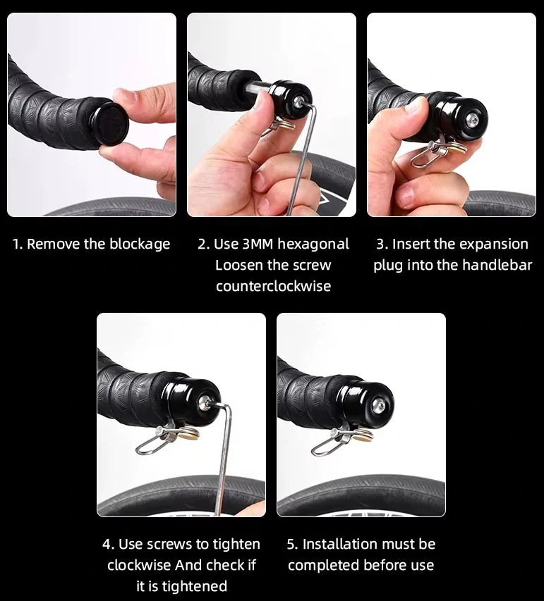 Elegantní celokovový zvonek do řídítek