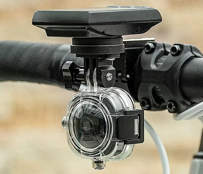 Předsazený kovový držák pro Garmin, Bryton, Cateye, GoPro