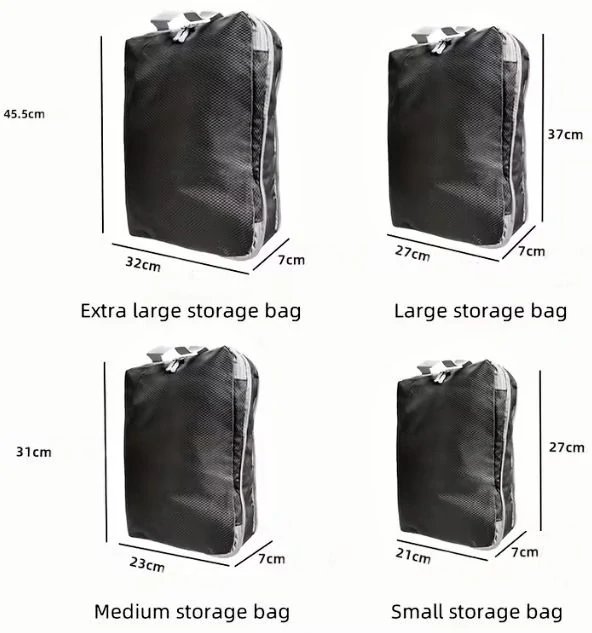 Sada kompresních organizérů na cesty