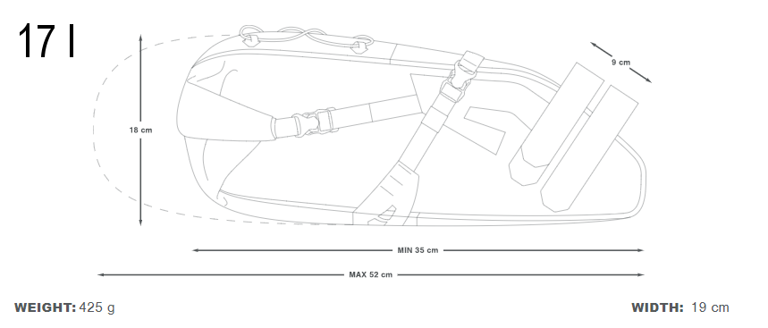 apidura expedition saddle pack 17l