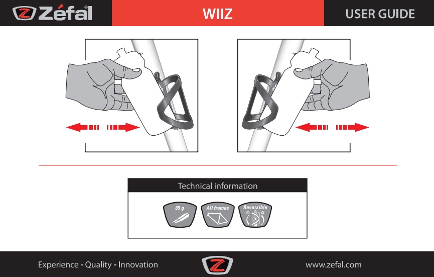 ZEFAL Wiiz - oboustranný košík na láhev