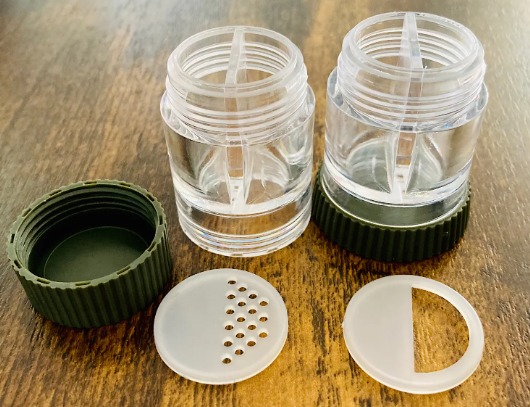 Cestovní nádobka na koření