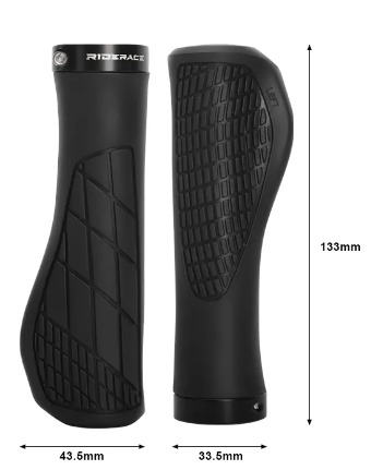 Gumové gripy na řídítka s oporou dlaně