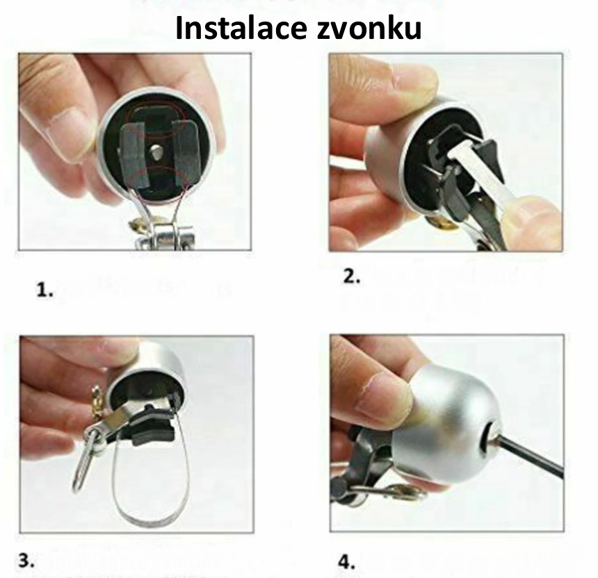 Elegantní celokovový zvonek