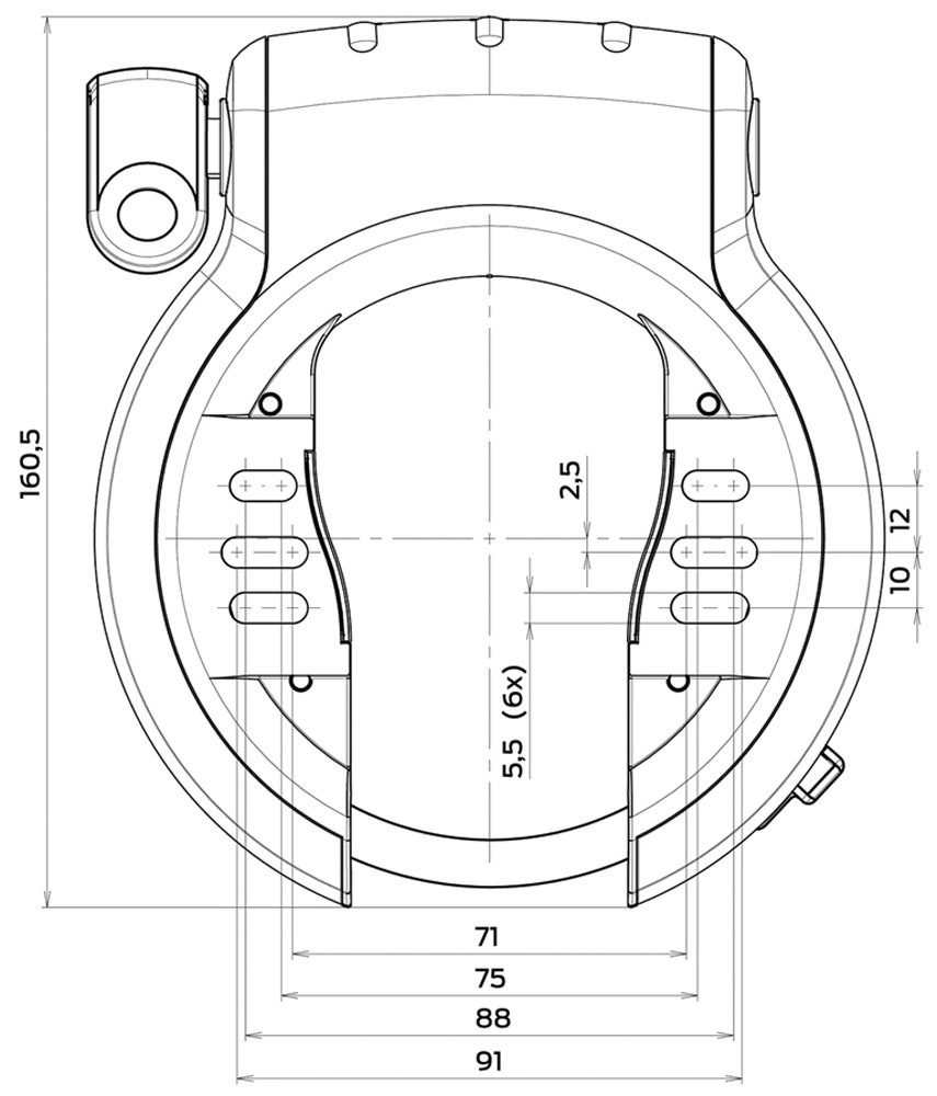 AXA Defender - odolný zámek typu podkova