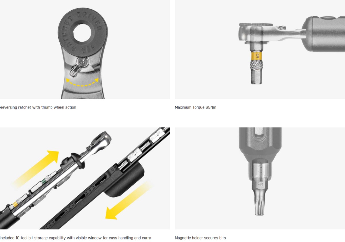 TOPEAK Ratchet Stick - multifunkční ráčna 14 funkcí