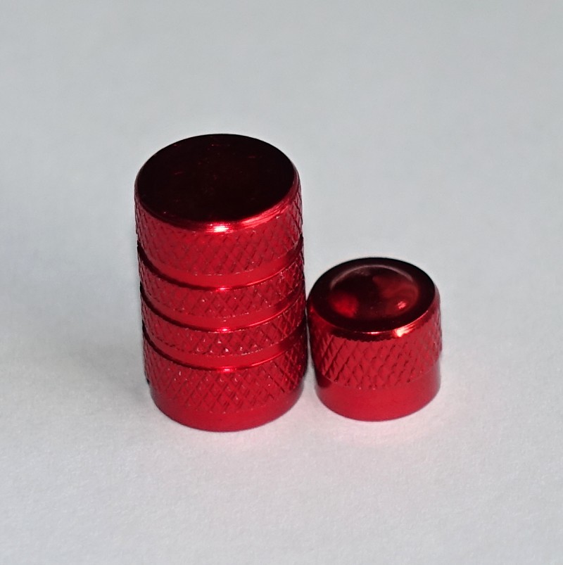 Eloxované hliníkové čepičky na AV ventilek velké