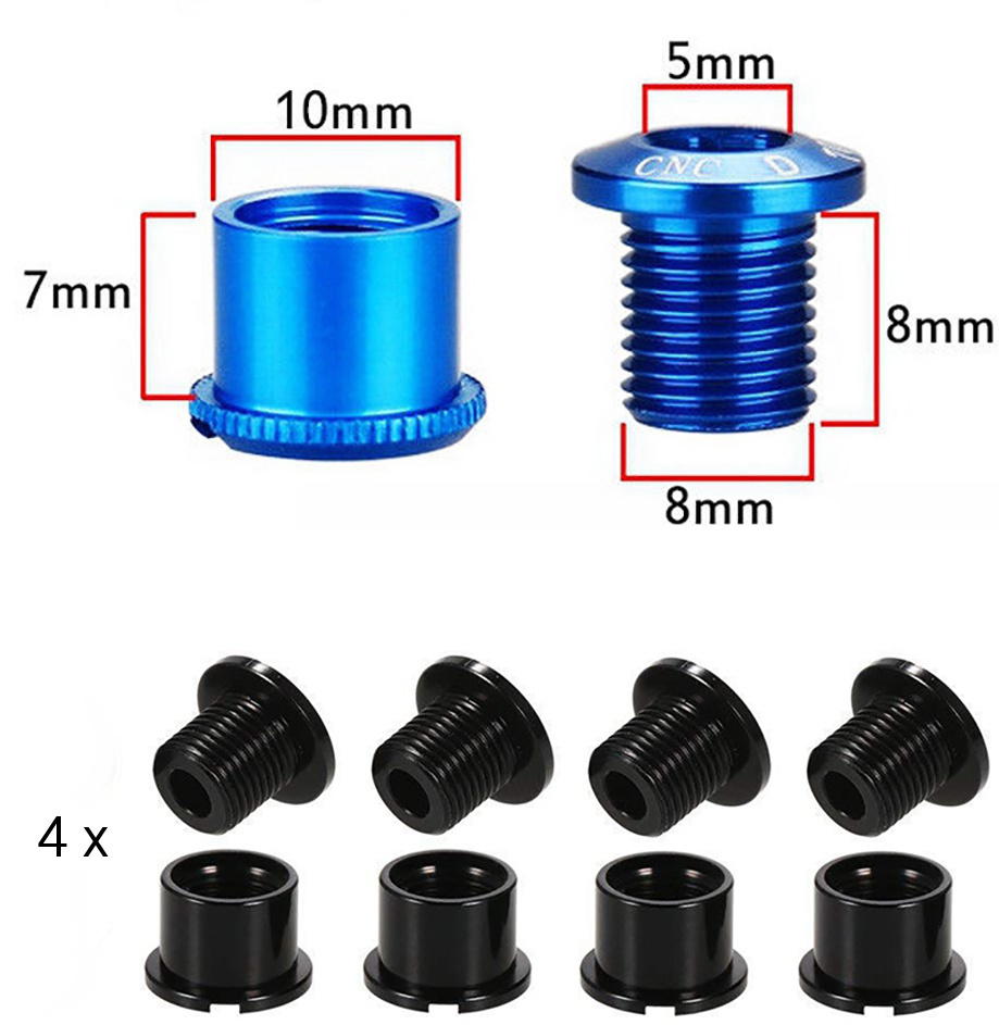 Eloxované hliníkové šrouby do převodníků 4ks