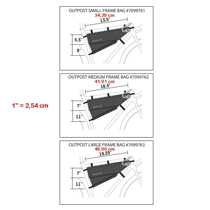 BLACKBURN Outpost Frame Bag - rámová brašna se zvětšitelným objemem