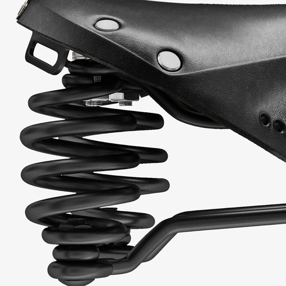 BROOKS Flyer Carved - odpružené kožené sedlo s výřezem