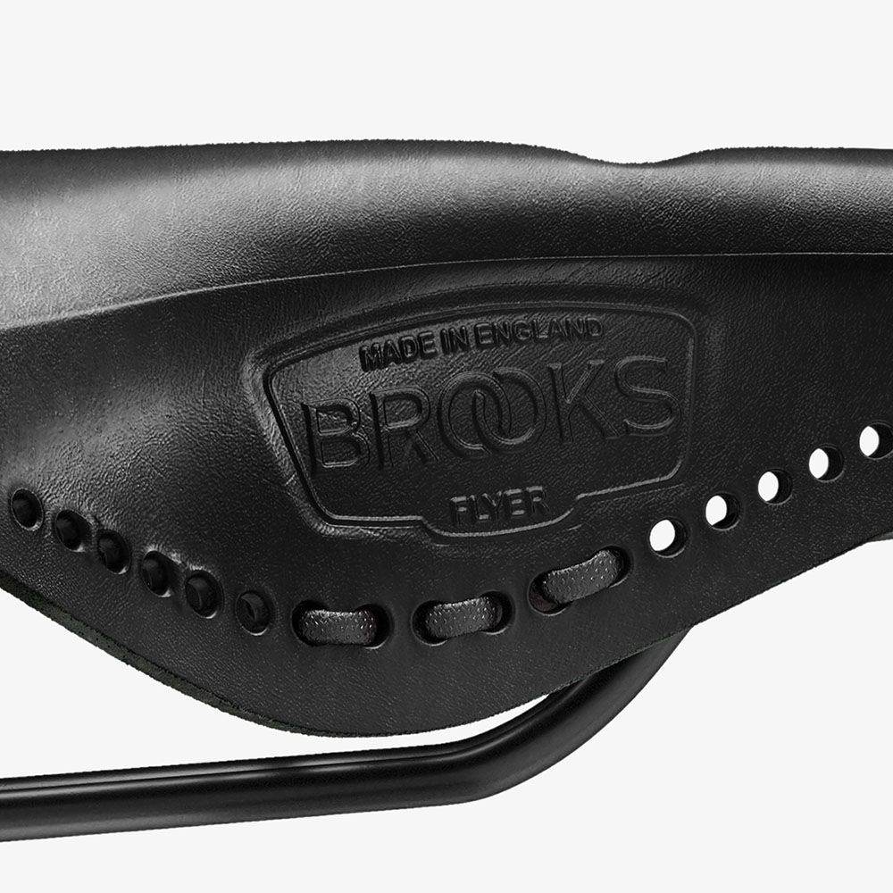 BROOKS Flyer Carved - odpružené kožené sedlo s výřezem