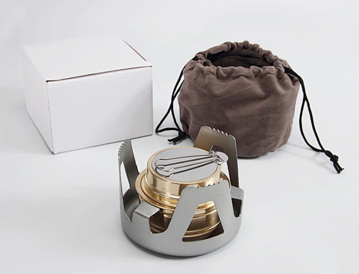 Lihový vařič na tekutý líh s podstavcem