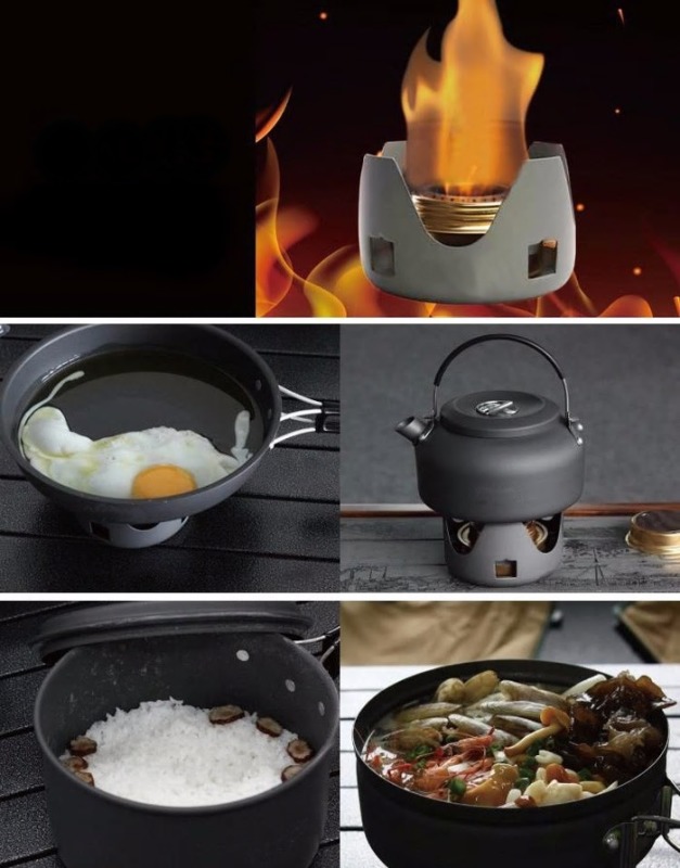 Lihový vařič na tekutý líh s podstavcem