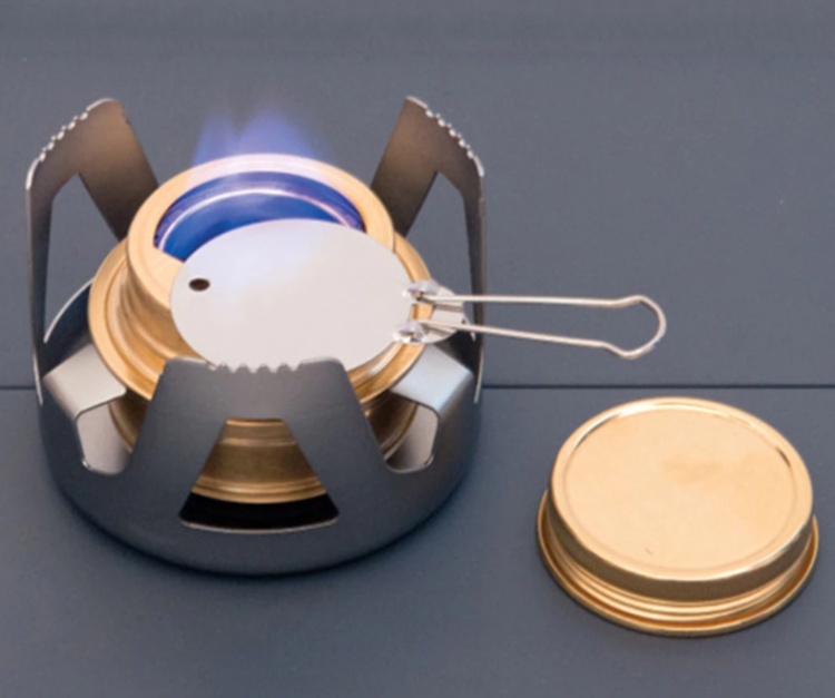 Lihový vařič na tekutý líh s podstavcem