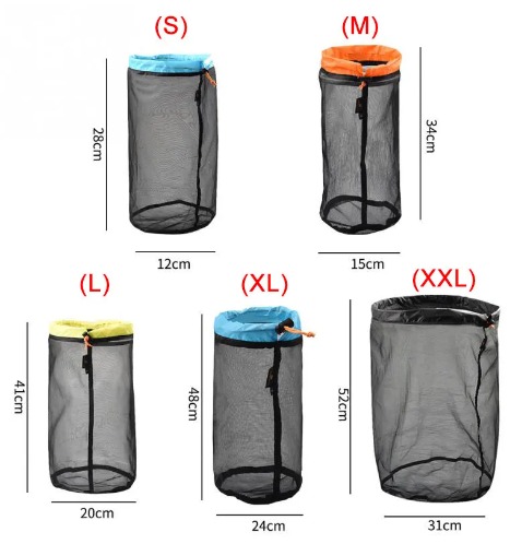 Ultralehký prodyšný vak ze síťoviny