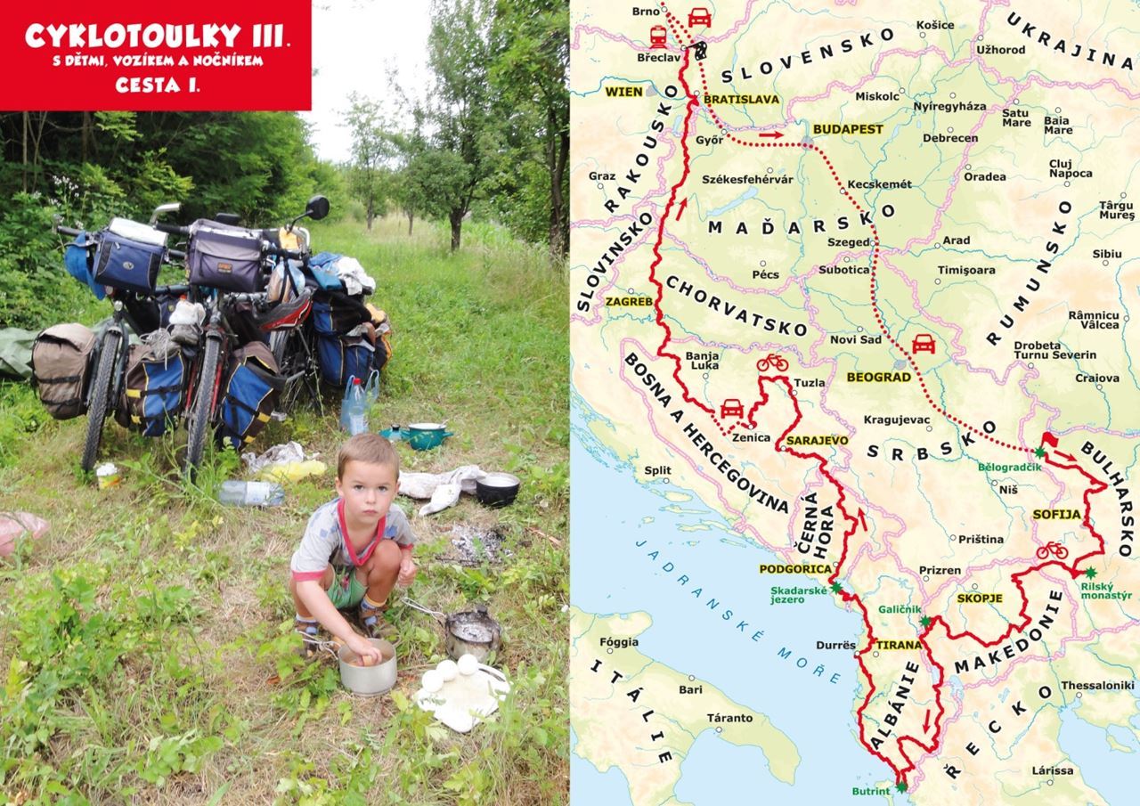Cyklotoulky III. s dětmi, vozíkem a nočníkem