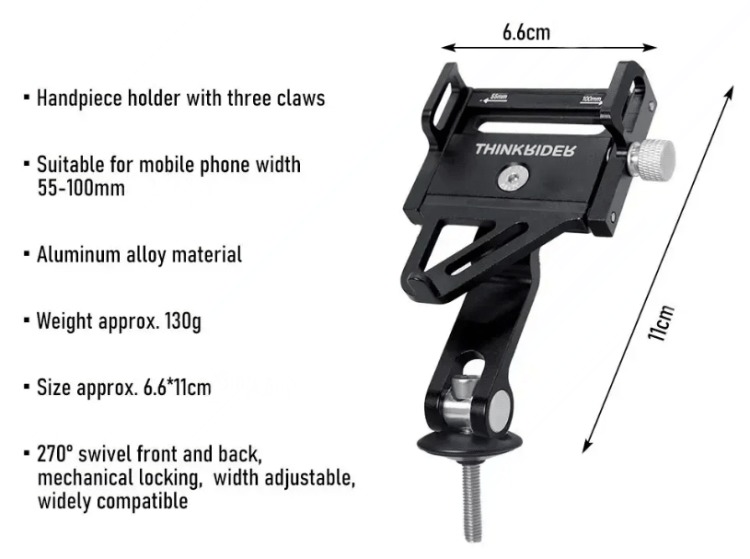 Držák mobilu na AHEAD sloupek