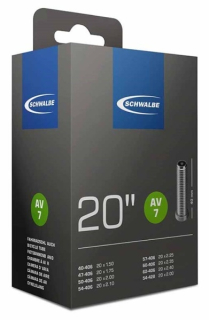 SCHWALBE 20" AV7 - duše pro 20" kola s automobilovým ventilkem