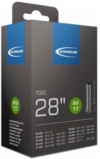SCHWALBE 28" AV17 - duše pro 28" kola s automobilovým ventilkem