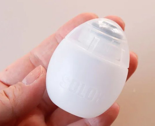 Cestovní slánka ve tvaru vejce