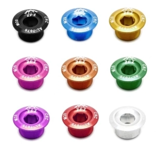 Eloxované hliníkové pojistné šrouby do klik Shimano Hollowtech