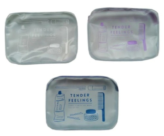 Cestovní poloprůhledné toaletní pouzdro