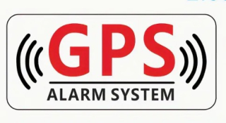 Samolepka GPS alarm system reflexní