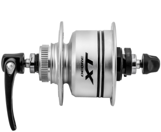 SHIMANO Deore XT - dynamo v předním náboji stříbrné