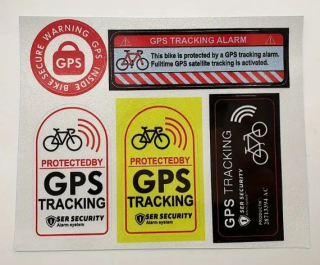 Samolepky GPS tracking na kolo
