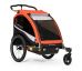BURLEY Cub X - dvoumístný odpružený dětský vozík s pevným dnem