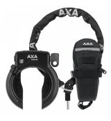 AXA Defender set - zámek typu podkova, řetěz a brašna